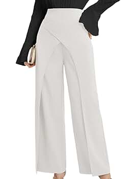 SECOLI 2024 Wide Leg Long Pant for Women Solid Color Wide